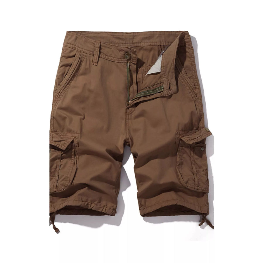 Men’s Casual Cargo Shorts Brown / 30 Apparel and Accessories