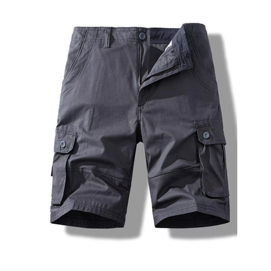 Men’s Casual Cargo Shorts Dark Gray / 29 Apparel and Accessories