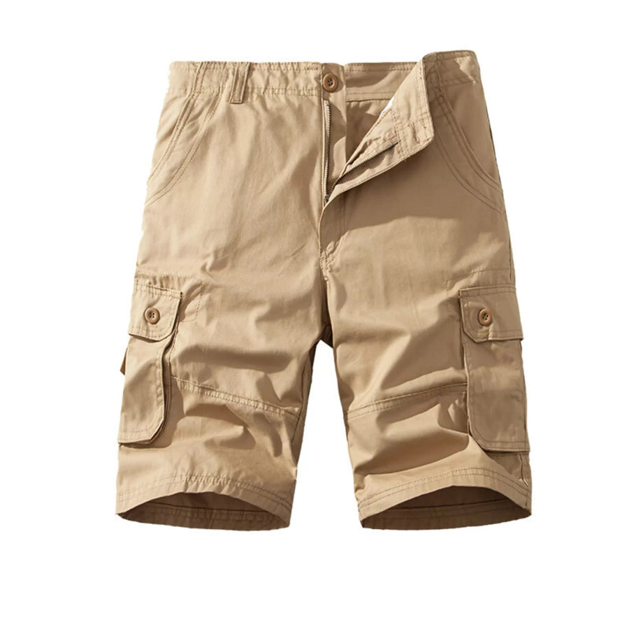Men’s Casual Cargo Shorts Khaki / 29 Apparel and Accessories