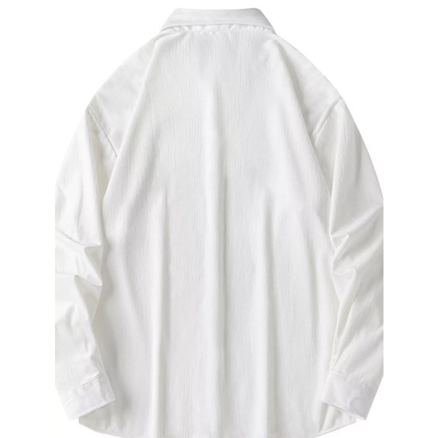Men’s Casual Corduroy Button-Down Shirt Apparel and Accessories