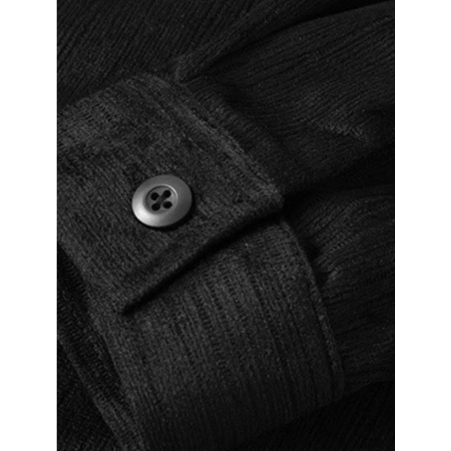 Men’s Casual Corduroy Button-Down Shirt Apparel and Accessories