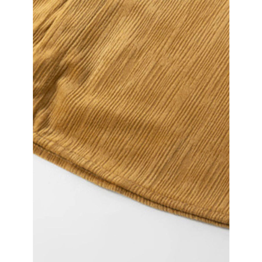 Men’s Casual Corduroy Button-Down Shirt Apparel and Accessories