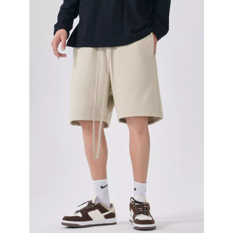 Men’s Casual Drawstring Shorts Beige / M Apparel and Accessories
