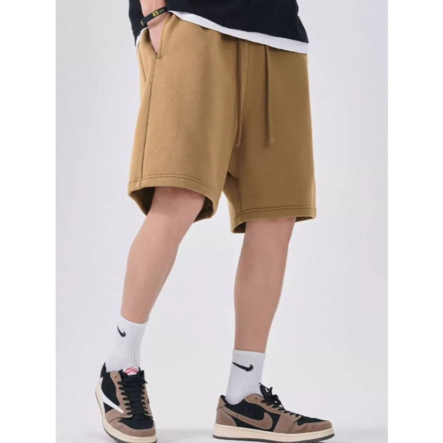 Men’s Casual Drawstring Shorts Camel / M Apparel and Accessories