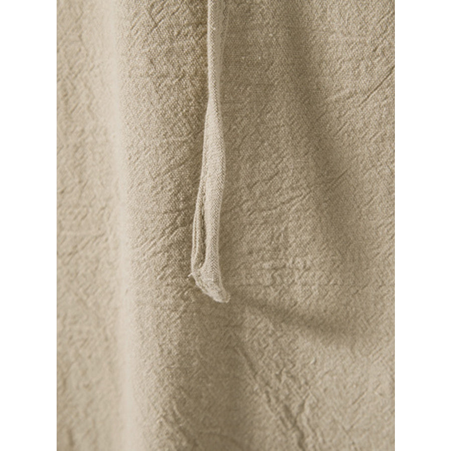 Men’s Casual Lace-Up Hooded Top Apparel and Accessories