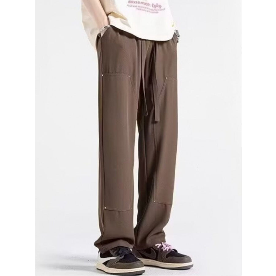 Men’s Casual Loose Fit Drawstring Pants Apparel and Accessories