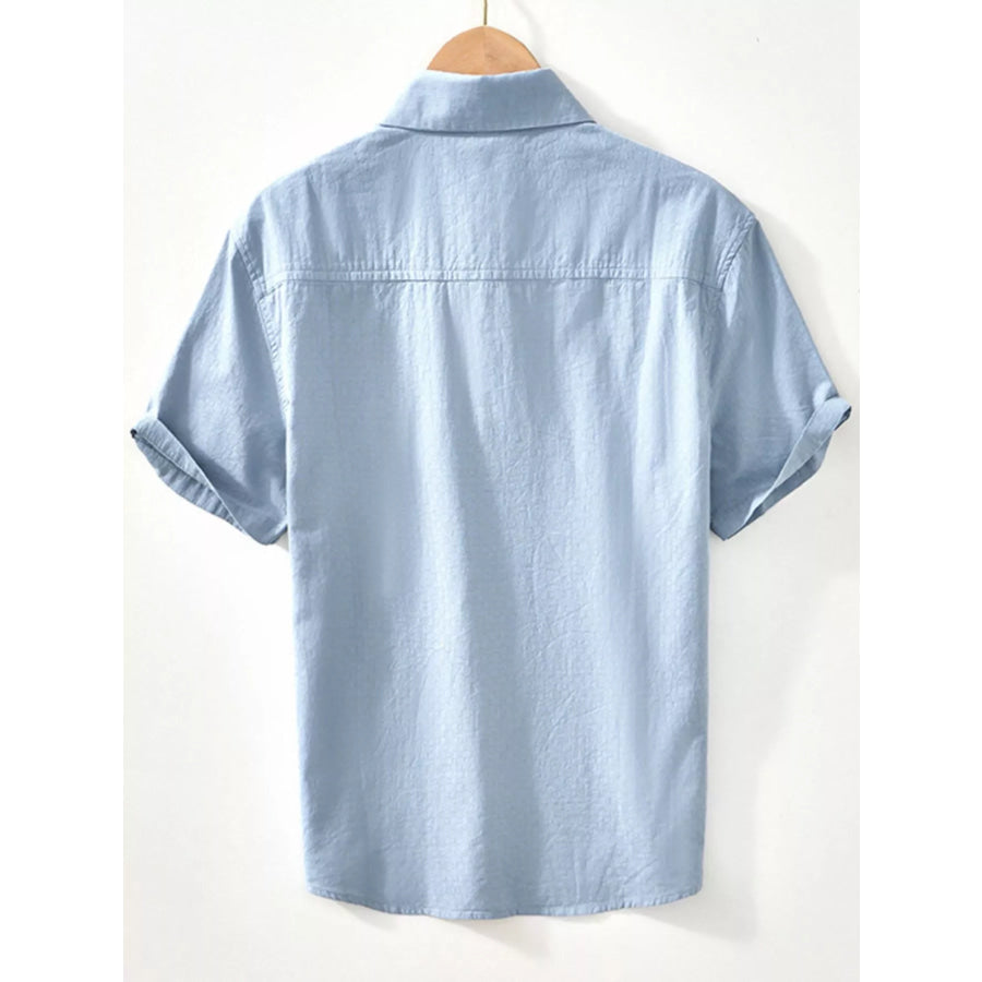 Men’s Casual Short-Sleeve Button-Down Shirt Apparel and Accessories