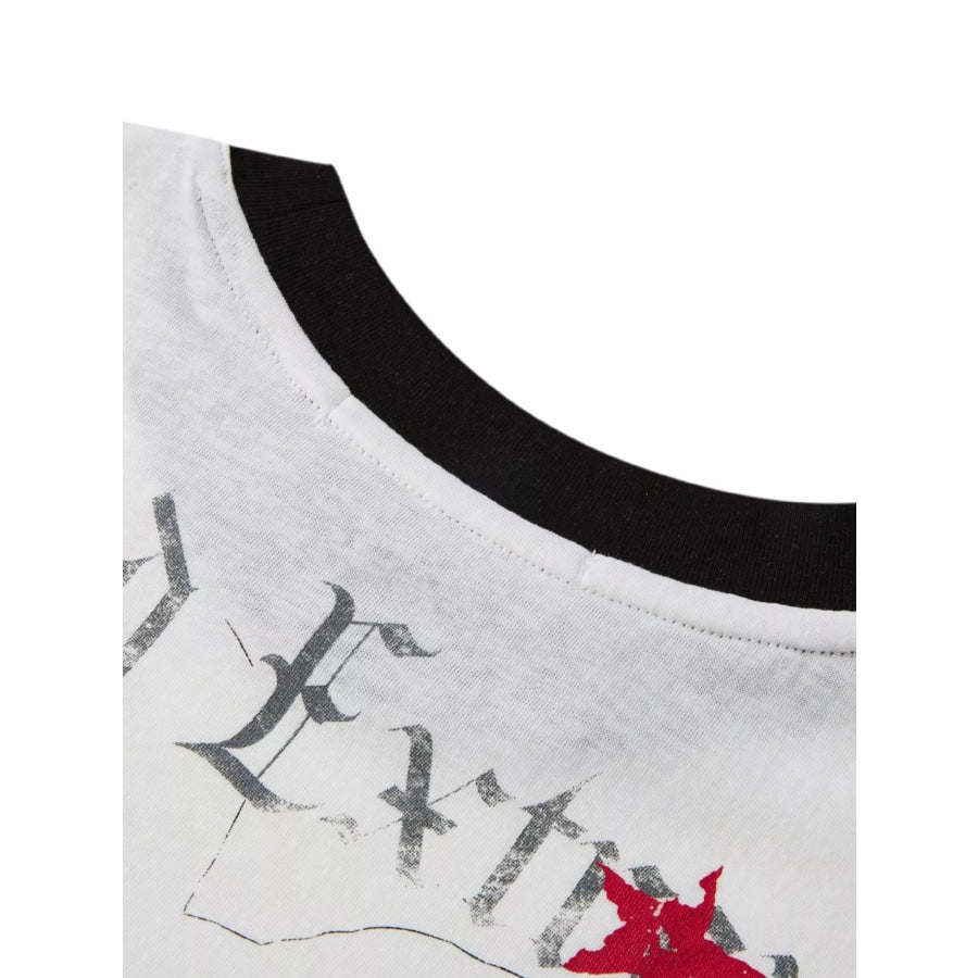 Men’s Cat Star Graphic Short Sleeve T-Shirt Apparel and Accessories