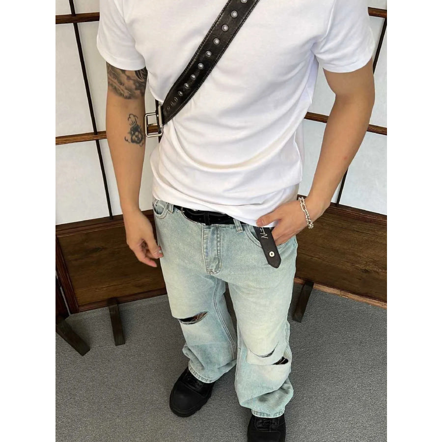Men’s Classic Crew Neck Short Sleeve T-Shirt White / M Apparel and Accessories