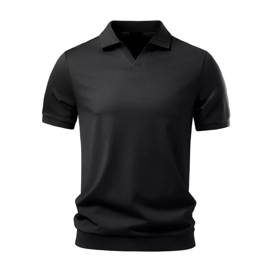 Men’s Classic Fit Short Sleeve Polo Black / S Apparel and Accessories