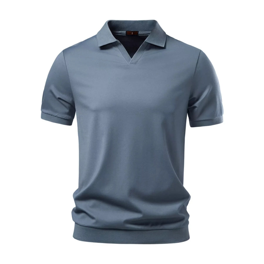 Men’s Classic Fit Short Sleeve Polo Denim Blue / S Apparel and Accessories