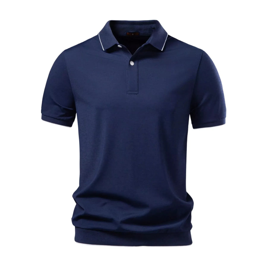 Men’s Classic Fit Short Sleeve Polo Navy Blue / S Apparel and Accessories
