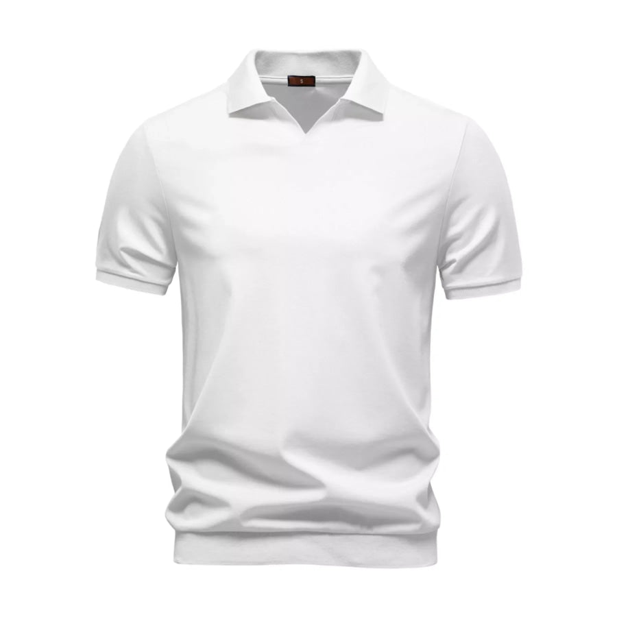 Men’s Classic Fit Short Sleeve Polo White / S Apparel and Accessories