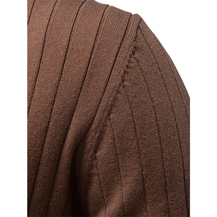 Men’s Classic Ribbed Knit Short Sleeve Polo Apparel and Accessories