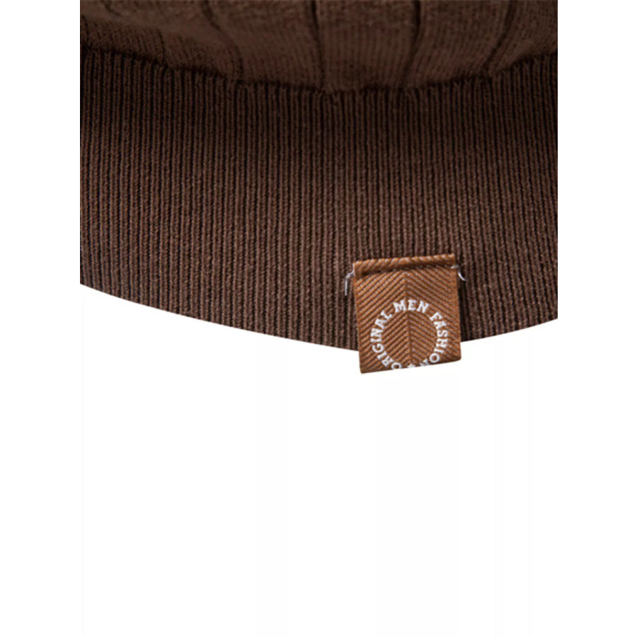 Men’s Classic Ribbed Knit Short Sleeve Polo Apparel and Accessories