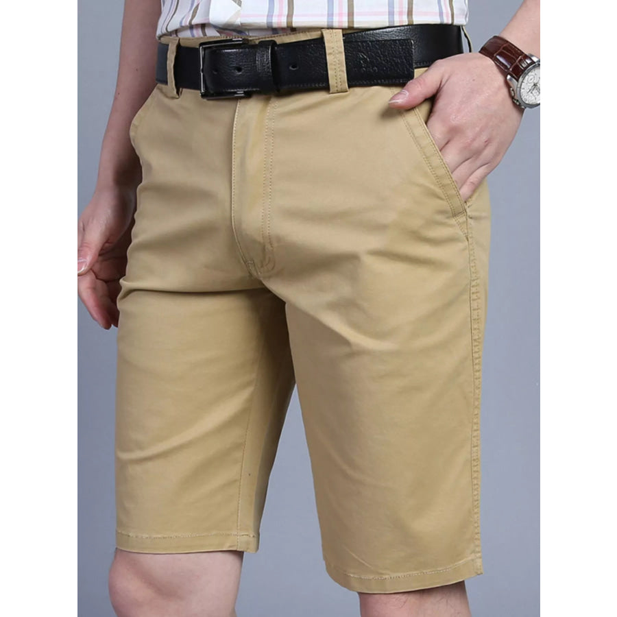 Men’s Classic Shorts with Pockets Khaki / 30 Apparel and Accessories