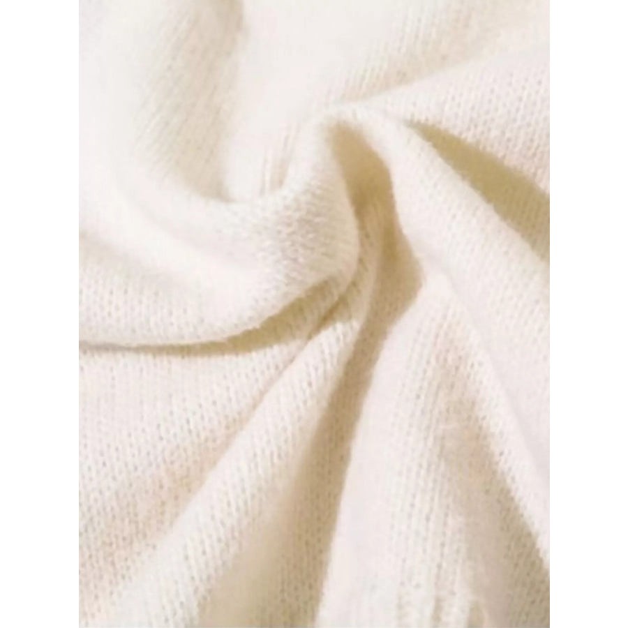 Men’s Contrast Round Neck Long Sleeve Sweater Apparel and Accessories