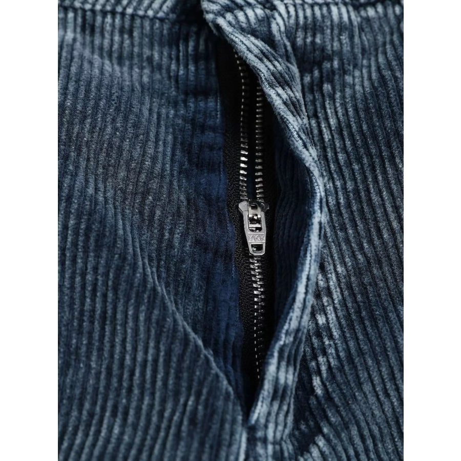 Men’s Corduroy Cargo Pants with Multiple Pockets Apparel and Accessories
