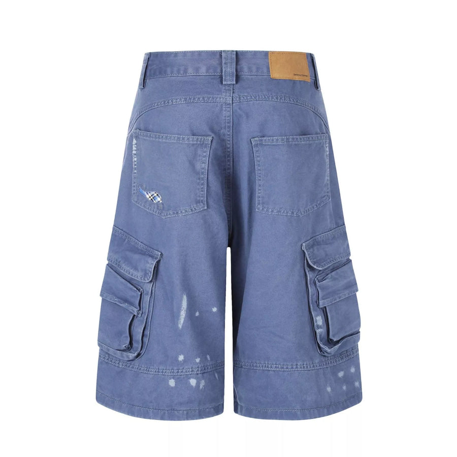 Men’s Distressed Cargo Capris Apparel and Accessories