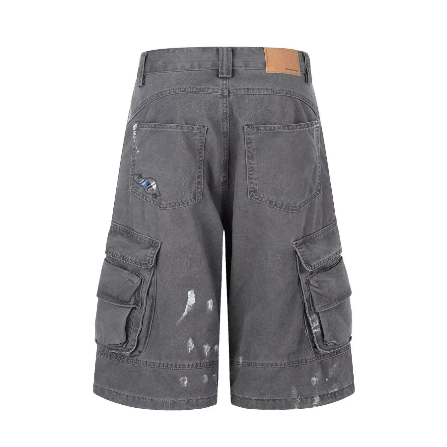 Men’s Distressed Cargo Capris Apparel and Accessories