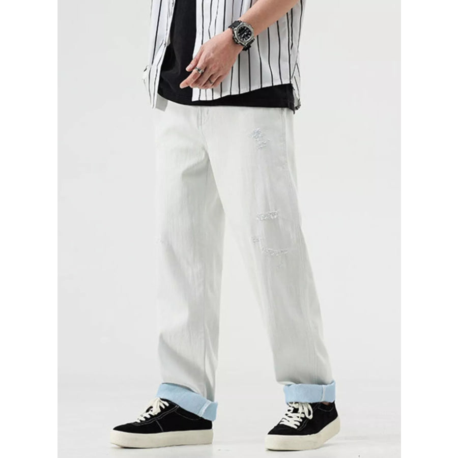 Men’s Distressed Relaxed Fit Jeans Apparel and Accessories