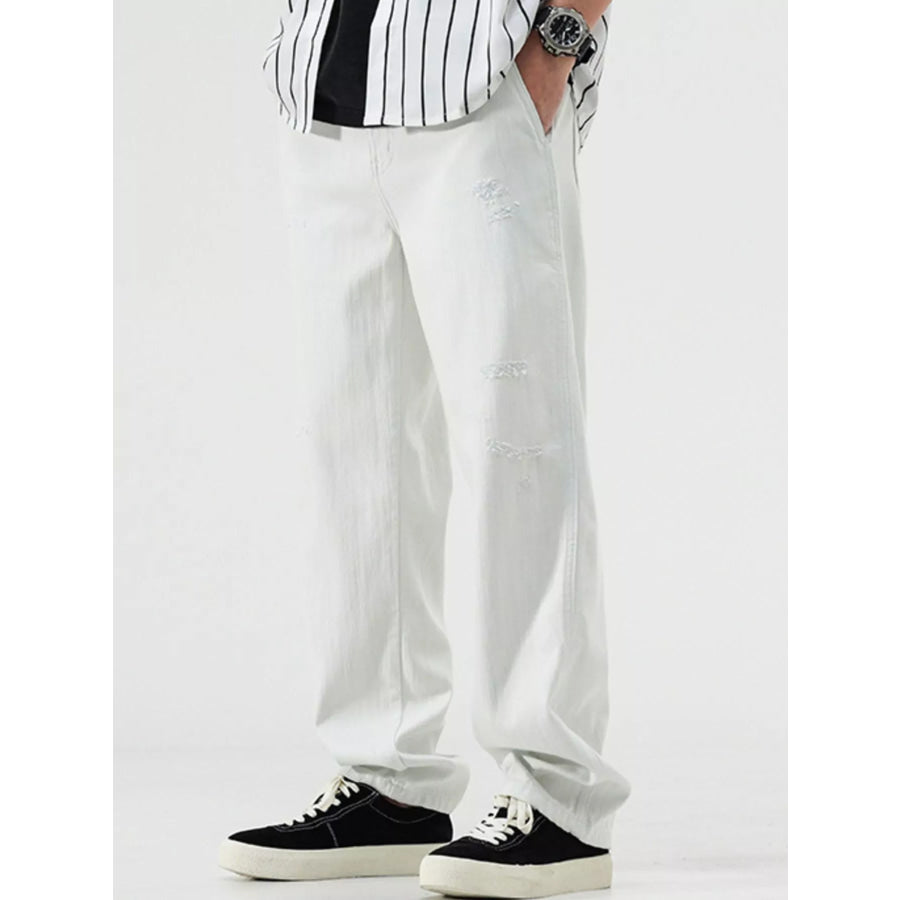 Men’s Distressed Relaxed Fit Jeans Apparel and Accessories