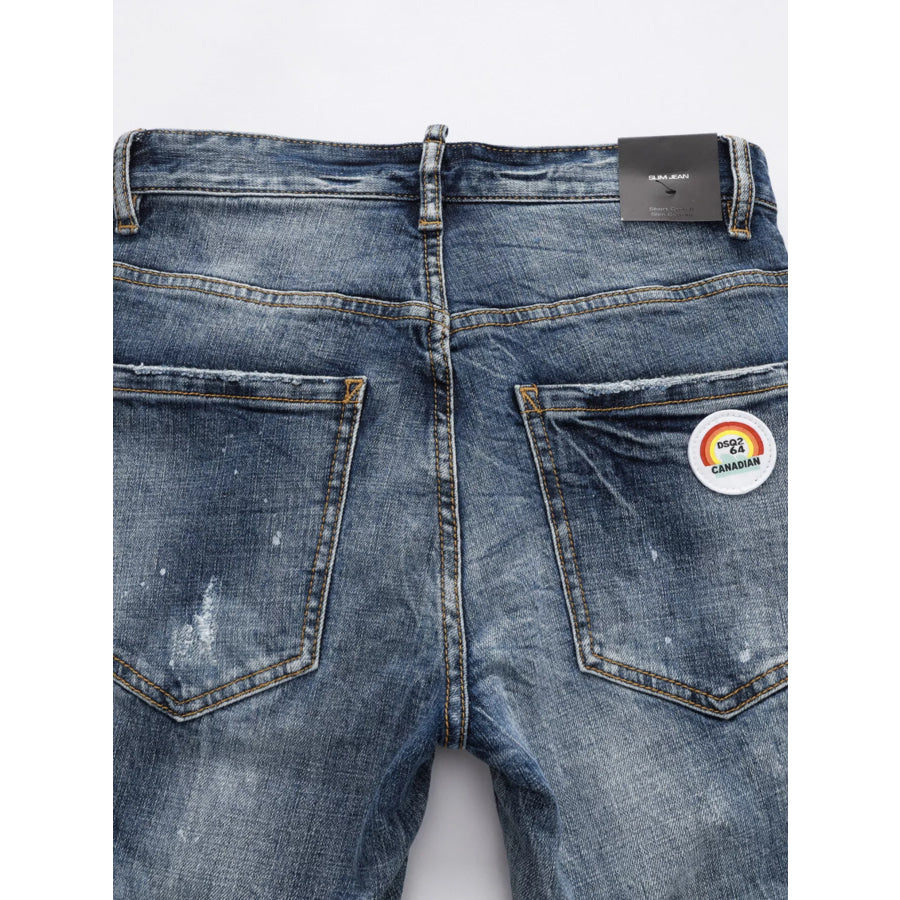 Men’s Distressed Slim Fit Jeans Apparel and Accessories