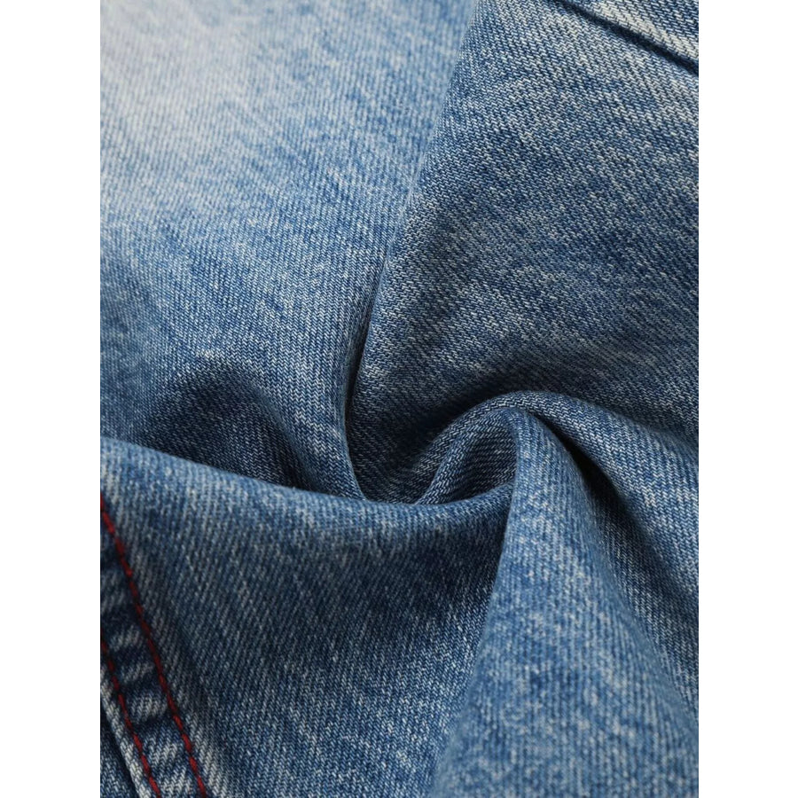 Men’s Distressed Wide-Leg Jeans Apparel and Accessories