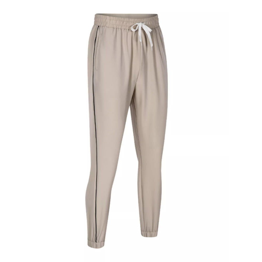 Men’s Drawstring Active Pants Khakis / M Apparel and Accessories