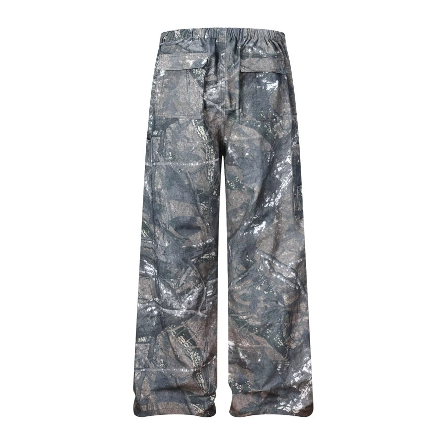 Men’s Drawstring Camouflage Cargo Pants Apparel and Accessories