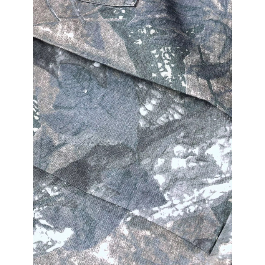 Men’s Drawstring Camouflage Cargo Pants Apparel and Accessories
