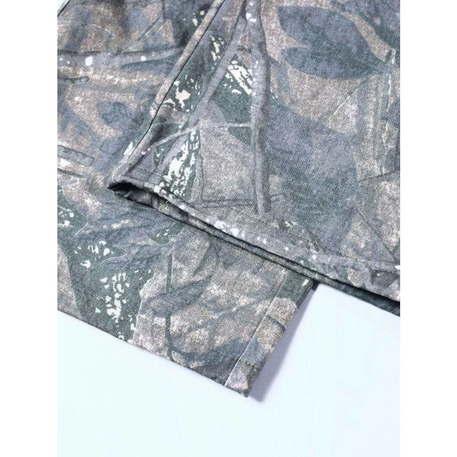 Men’s Drawstring Camouflage Cargo Pants Apparel and Accessories