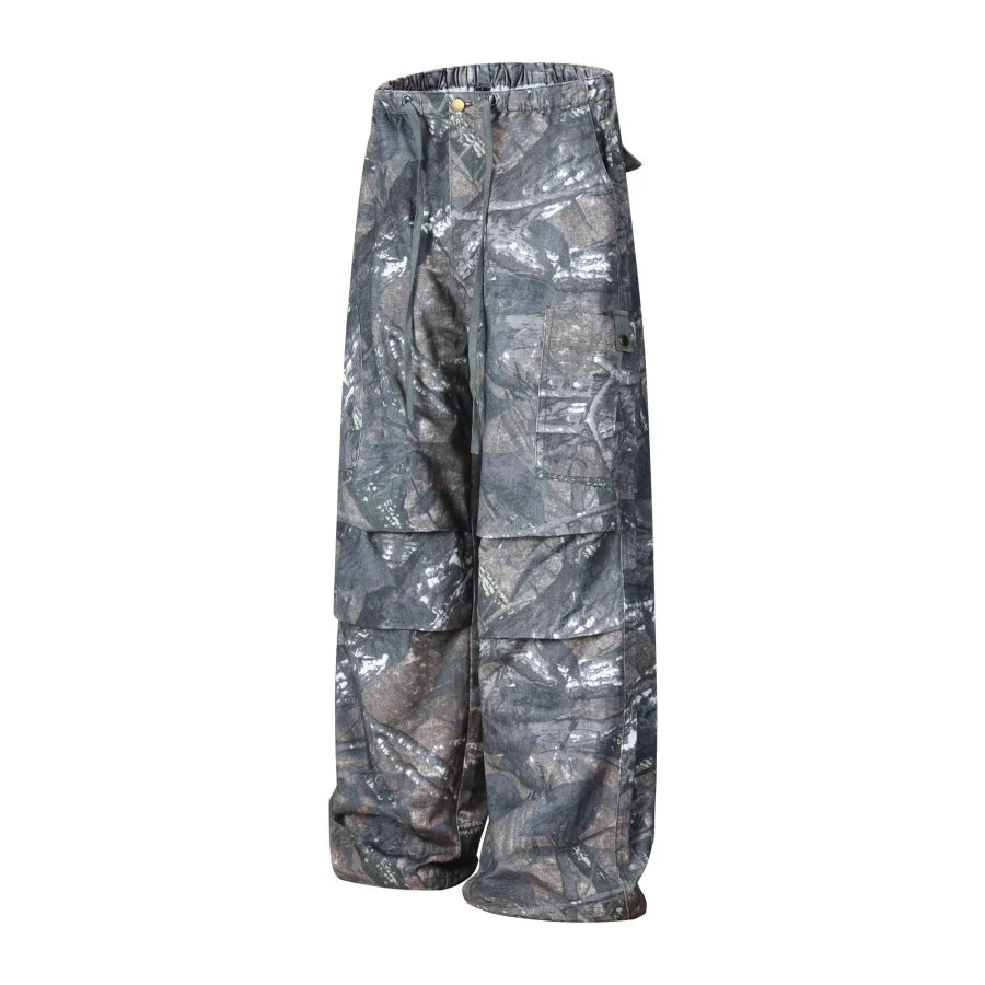 Men’s Drawstring Camouflage Cargo Pants Apparel and Accessories
