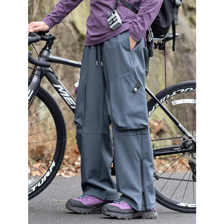 Men’s Drawstring Cargo Pants Air Force Blue / M Apparel and Accessories