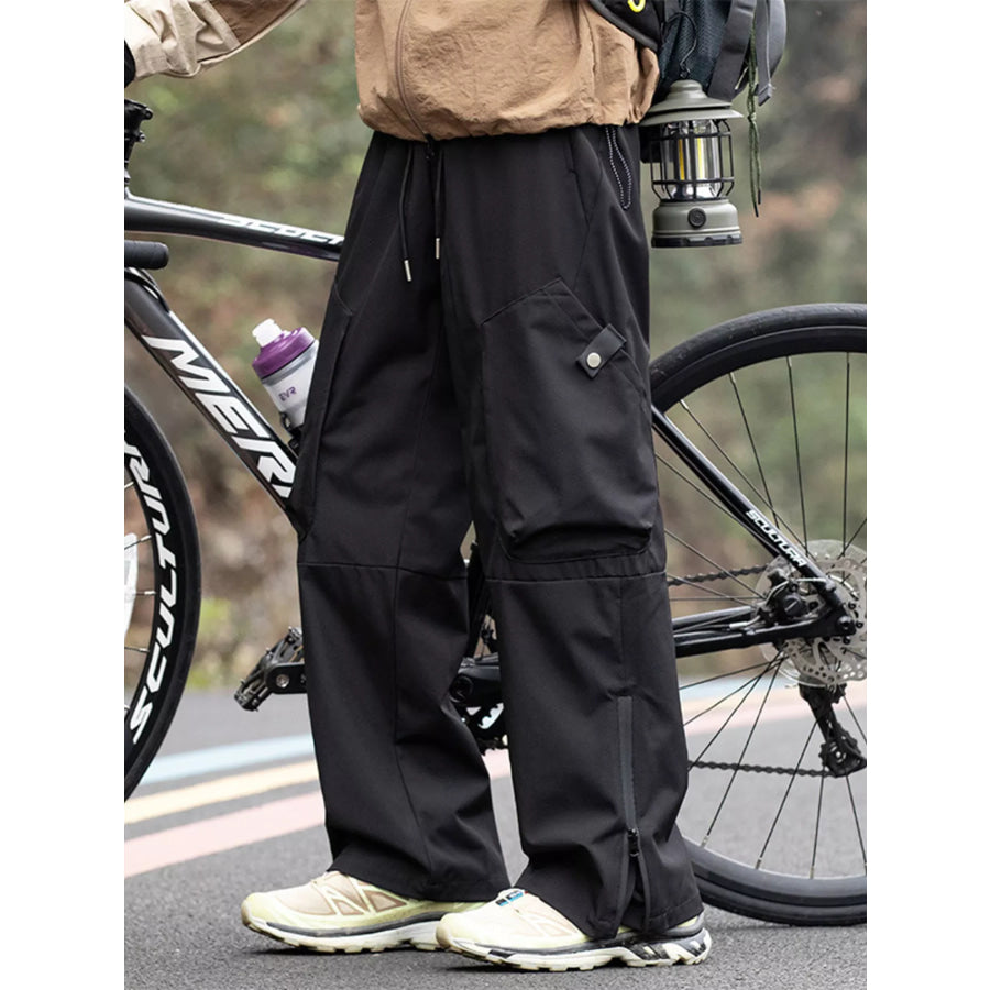 Men’s Drawstring Cargo Pants Air Force Blue / M Apparel and Accessories