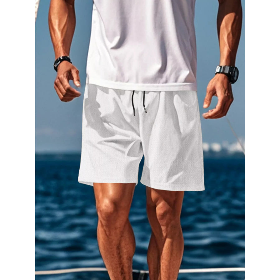 Men’s Drawstring Causal Shorts Apparel and Accessories