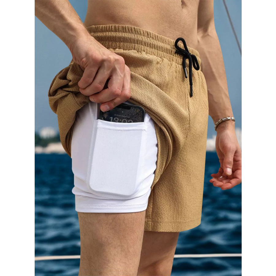 Men’s Drawstring Causal Shorts Apparel and Accessories