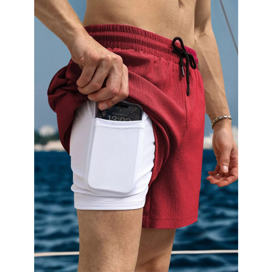 Men’s Drawstring Causal Shorts Apparel and Accessories