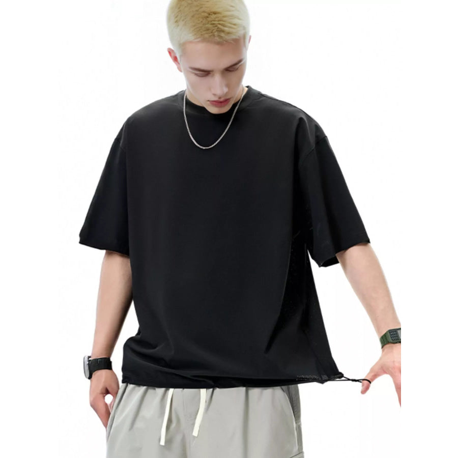 Men’s Drawstring Hem Quick-Dry T-Shirt Apparel and Accessories