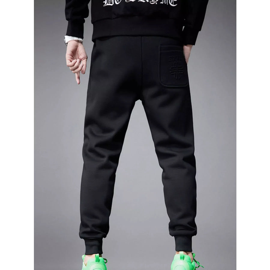 Men’s Drawstring Joggers with Pockets Apparel and Accessories