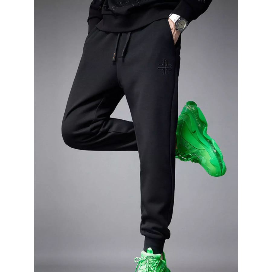 Men’s Drawstring Joggers with Pockets Apparel and Accessories