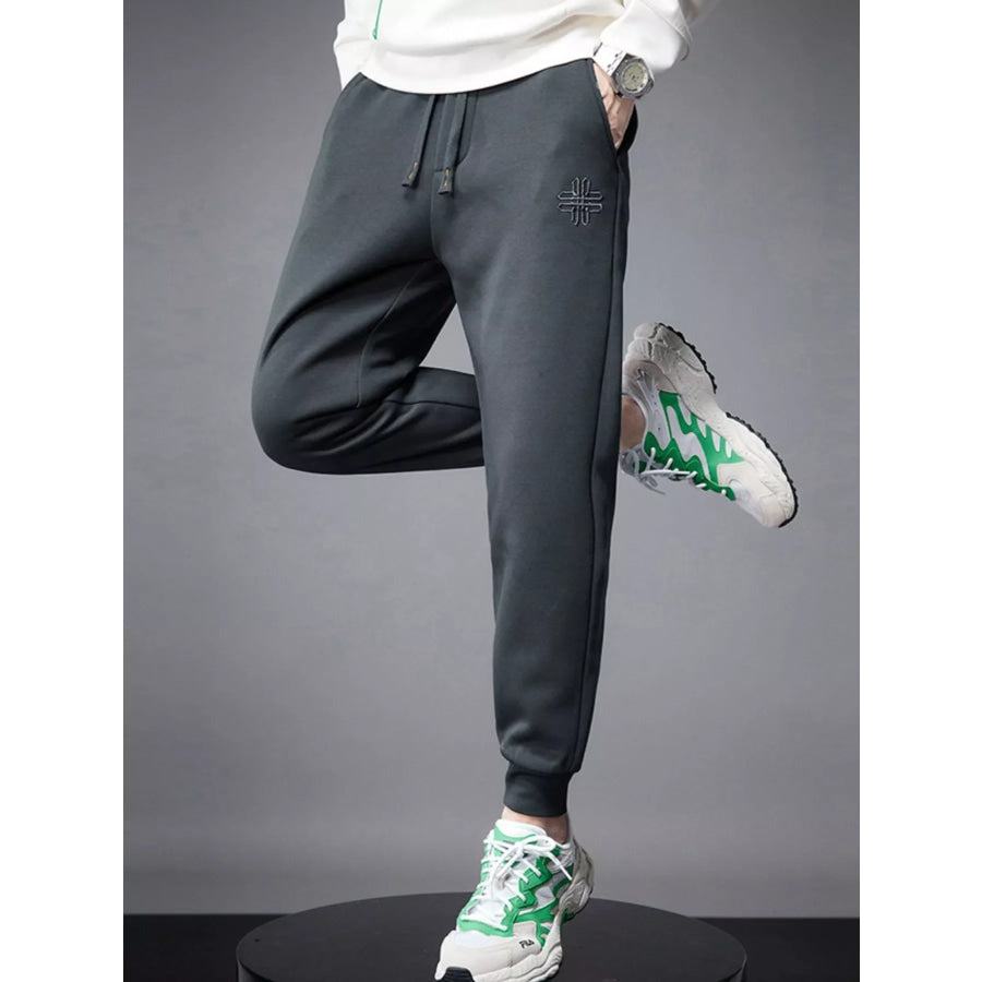Men’s Drawstring Joggers with Pockets Apparel and Accessories