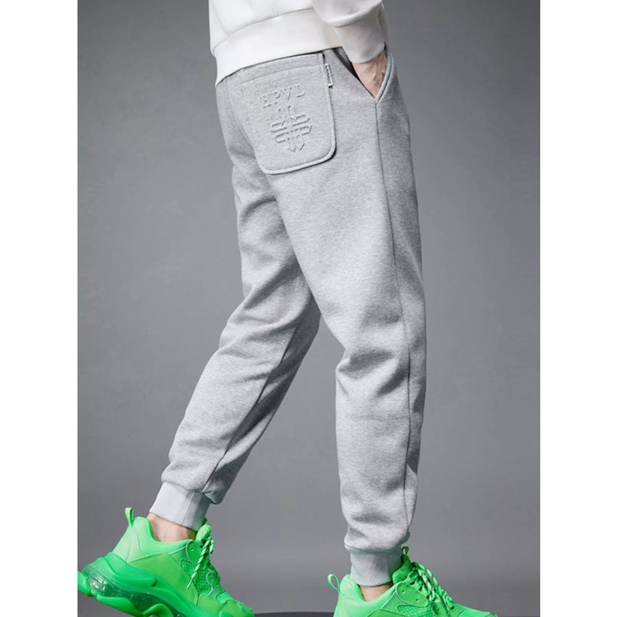 Men’s Drawstring Joggers with Pockets Apparel and Accessories