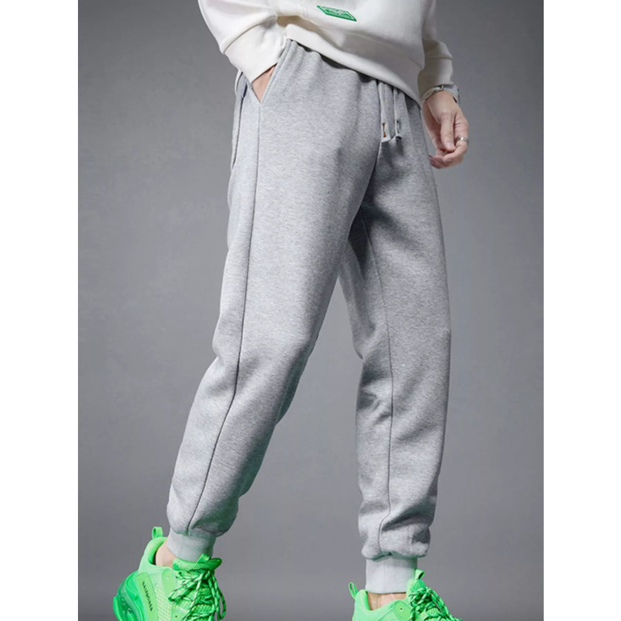 Men’s Drawstring Joggers with Pockets Apparel and Accessories