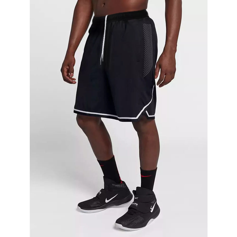 Men’s Drawstring Quick-Dry Active Shorts Black / M Apparel and Accessories