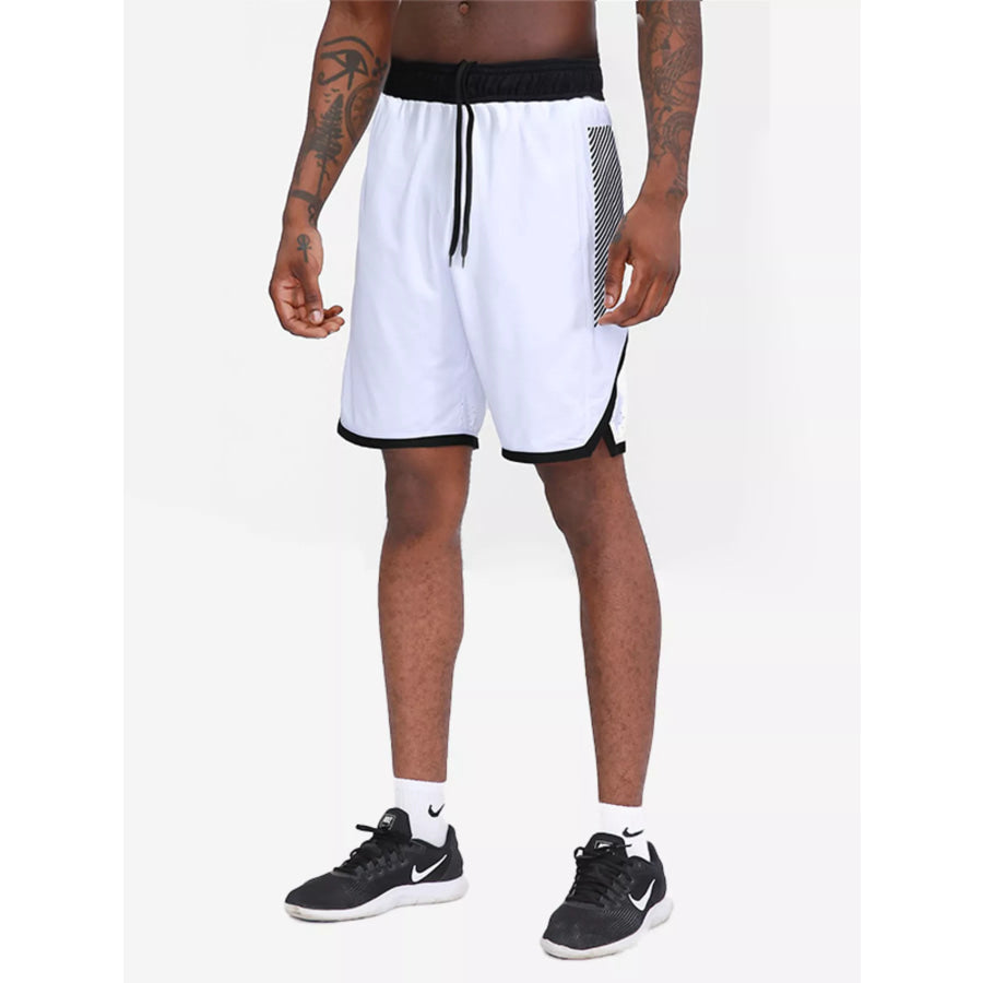 Men’s Drawstring Quick-Dry Active Shorts White / M Apparel and Accessories