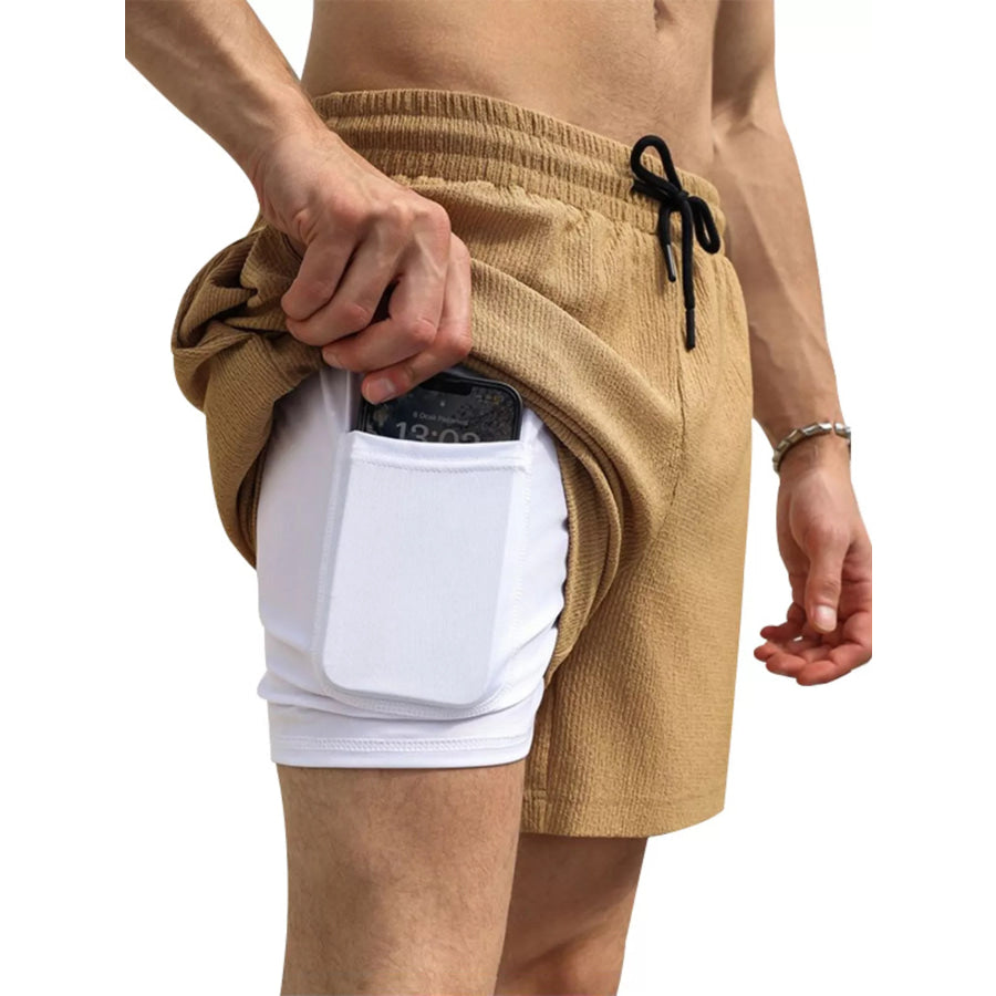Men’s Drawstring Shorts with Pockets Apparel and Accessories