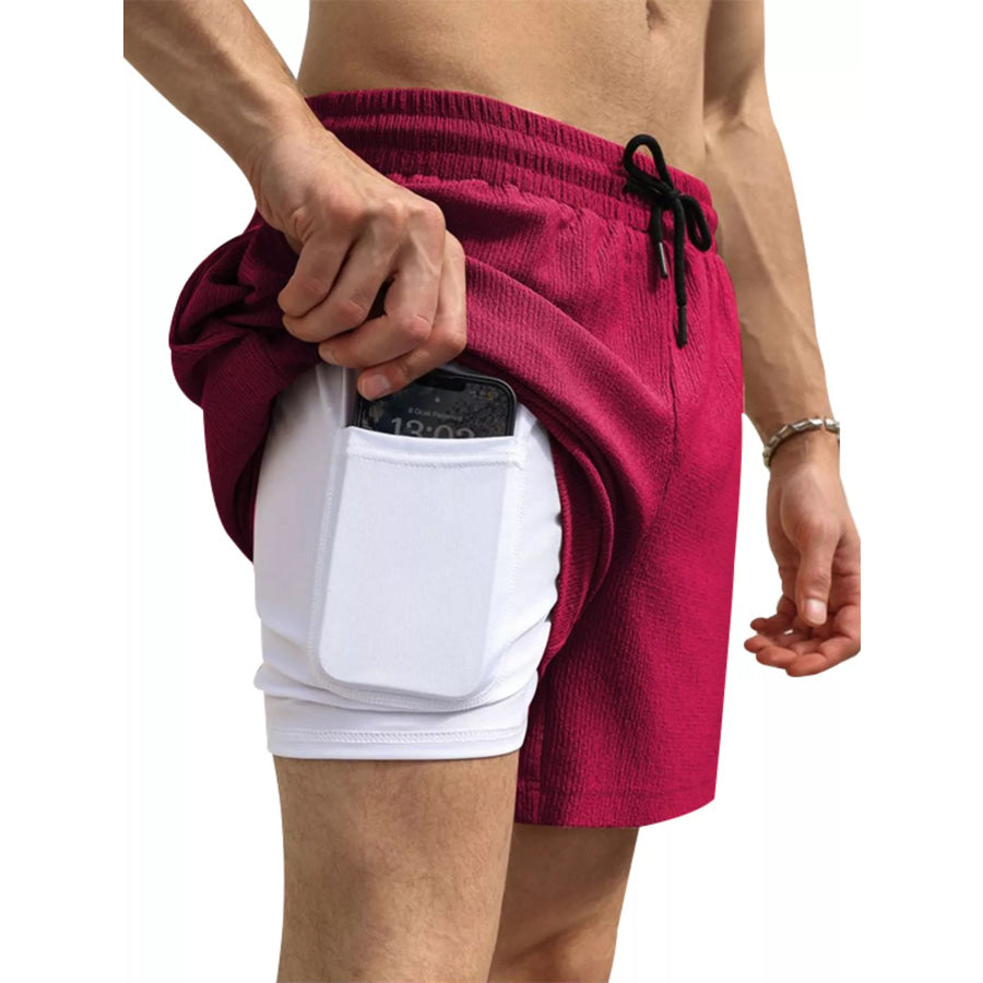 Men’s Drawstring Shorts with Pockets Apparel and Accessories