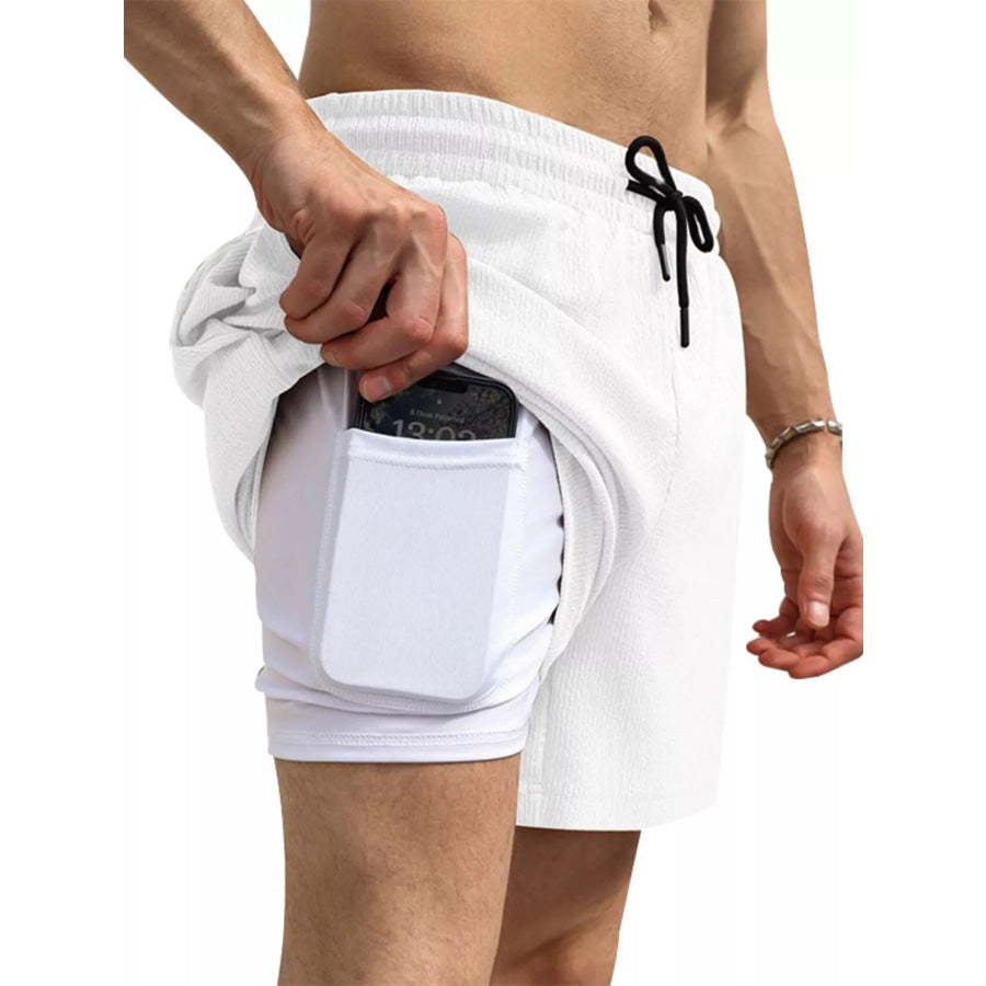 Men’s Drawstring Shorts with Pockets Apparel and Accessories