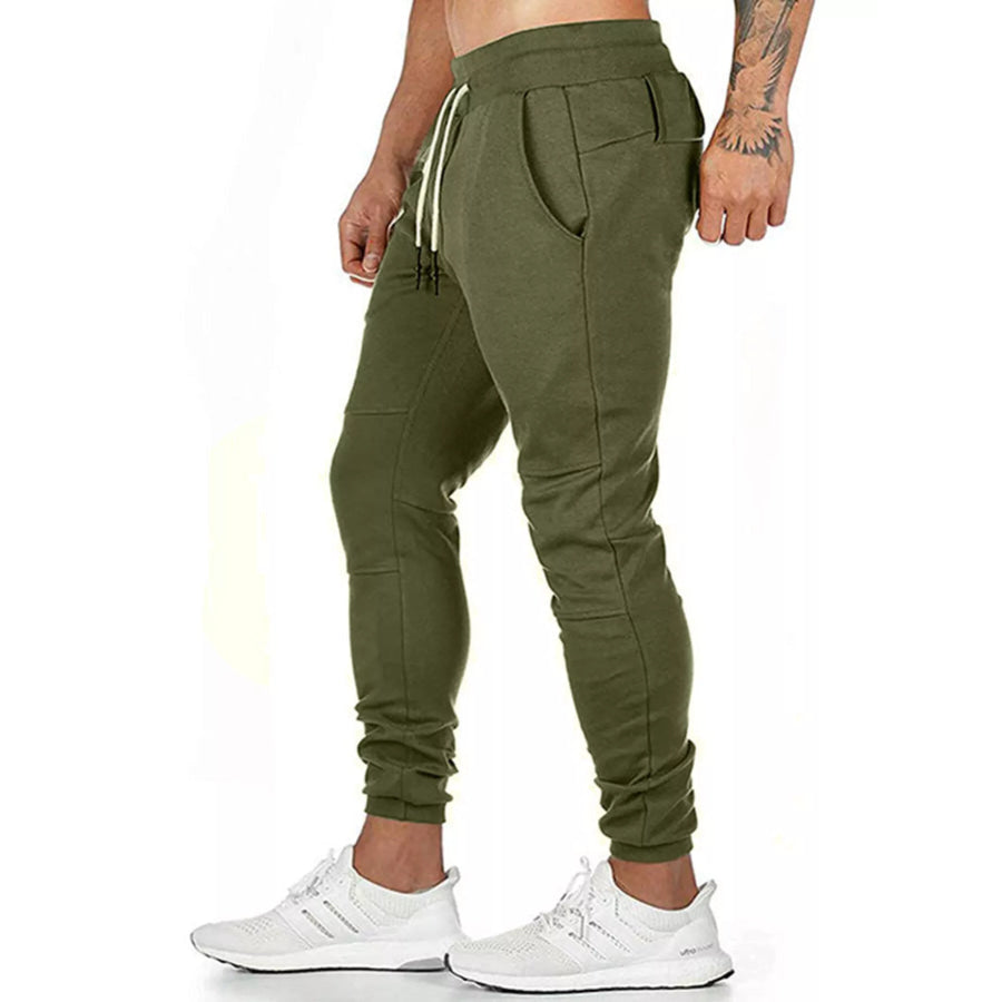 Men’s Drawstring Slim Fit Joggers Apparel and Accessories